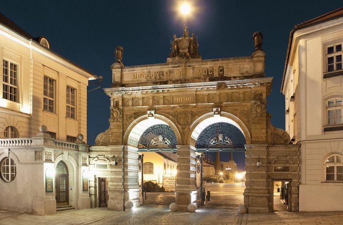 Indgangen til Pilsner Urquell bryggeriet, Plzen - Tjekkiet