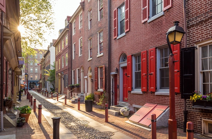 Elfreths Alley i Philadelphia, Pennsylvania i USA