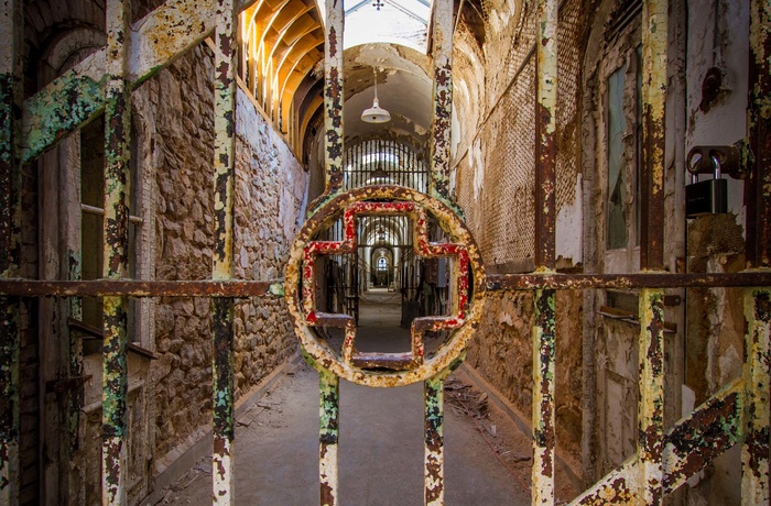 Hospitalsgangen i Eastern State Penitentiary i Philadelphia