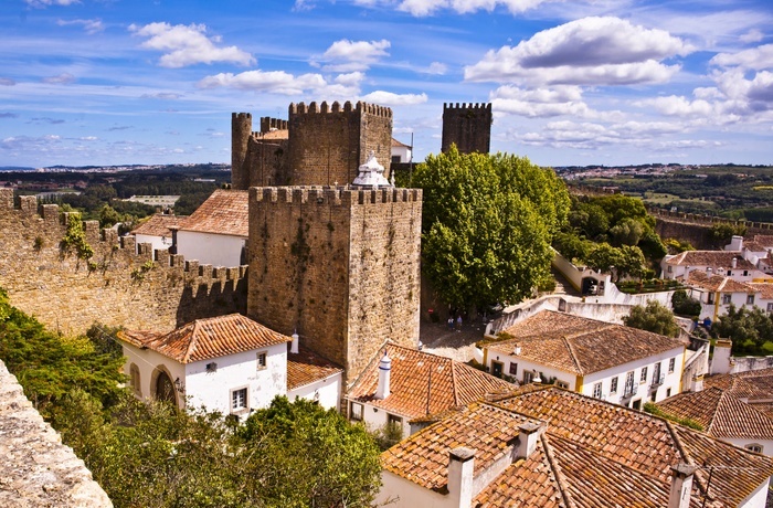 Castelo de Obidos i det centrale Portugal