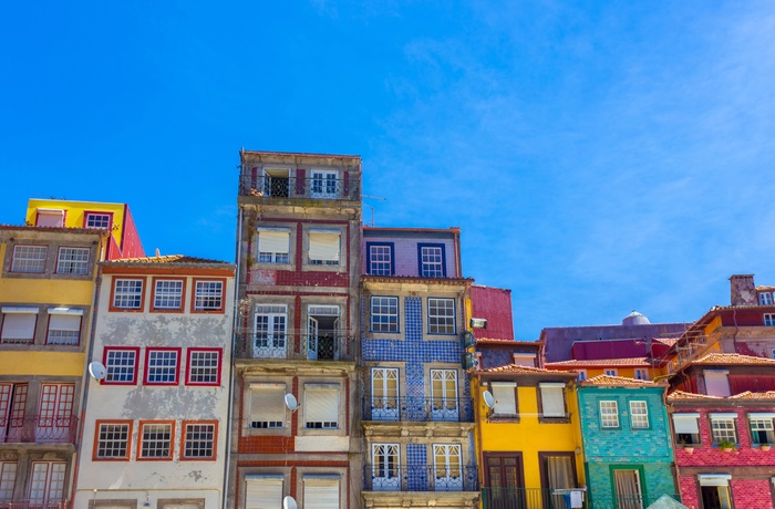 Farverige huse i Ribeira