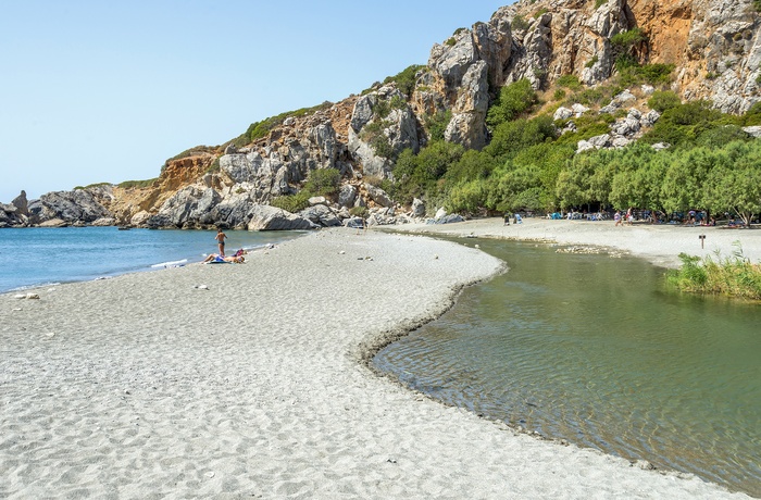 Preveli-stranden på Kreta - Grækenland