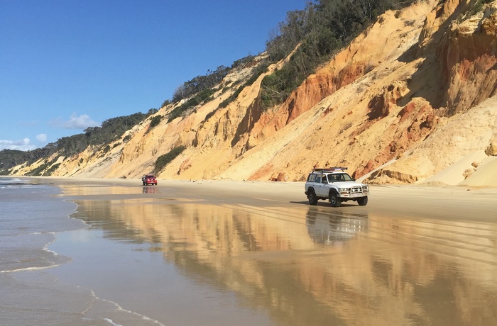 4 wd på Rainbow Beach, Sunshine Coast, Queensland