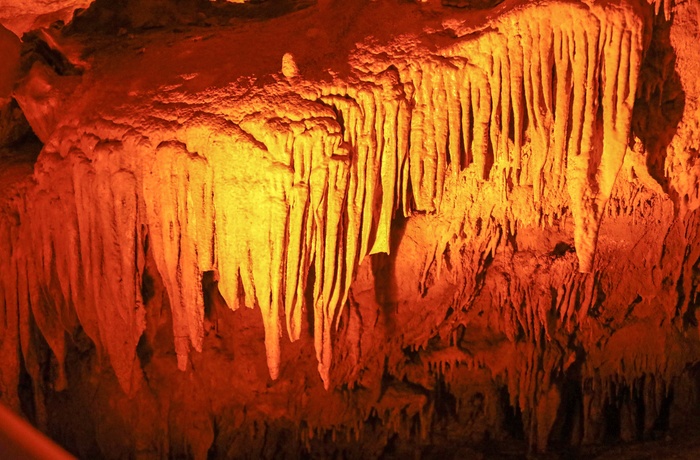 Hule/grottesystemet Raccoon Mountain Caverns i Tennessee