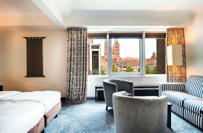 Radisson Blu Senator Hotel i Lübeck, Tyskland - Dobbeltværelse
