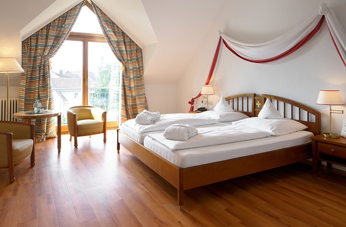 Romantik Hotel Johanniter Kreuz, Bodensee-området i Sydtyskland - Dobbeltværelse