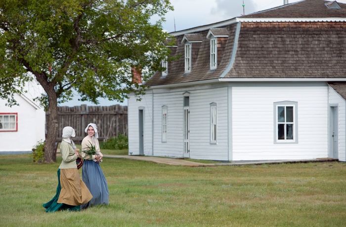 Udklædte tolke på Fort Battleford National Historic Site i Canada - © Parks Canada / Kevin Hogarth