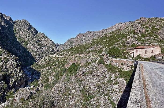 Bjergvejen Scala di Santa Regina på Korsika, Frankrig