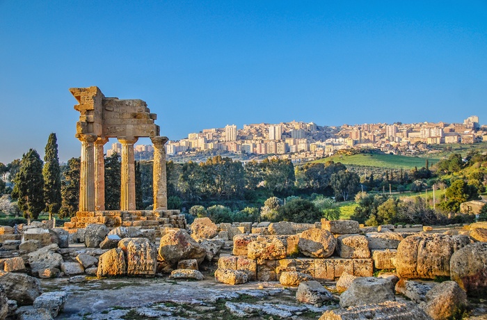 Agrigento - tempelruiner på Sicilien