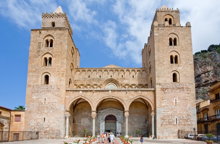 Den normanske kirke i Cefalu på Sicilien