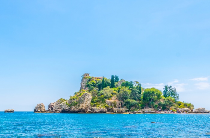 Isola Bella ved Taormina i Italien 