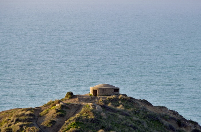 Bunker på Siciliens kystlinje 