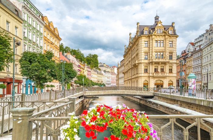 Smukt centrum i Karlovy Vary - Tjekkiet