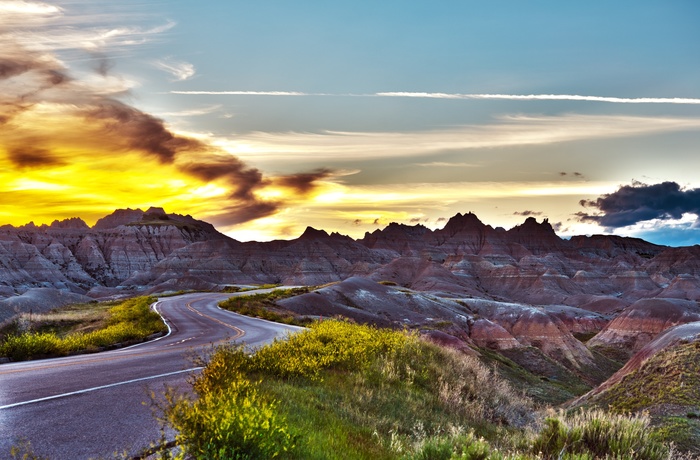 Badlands National Park Loop Road, South Dakota i USA