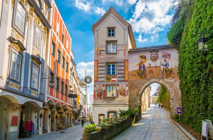 Den gamle bymidte i Steyr - Østrig