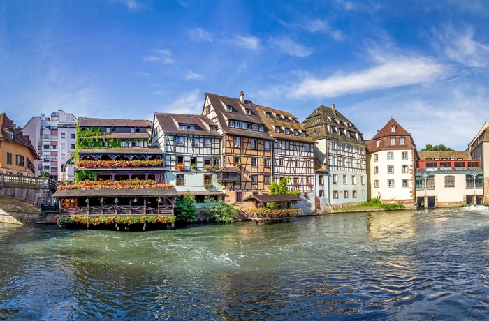 Petite France, den romantiske bydel i Strasbourg, Alsace i Frankrig