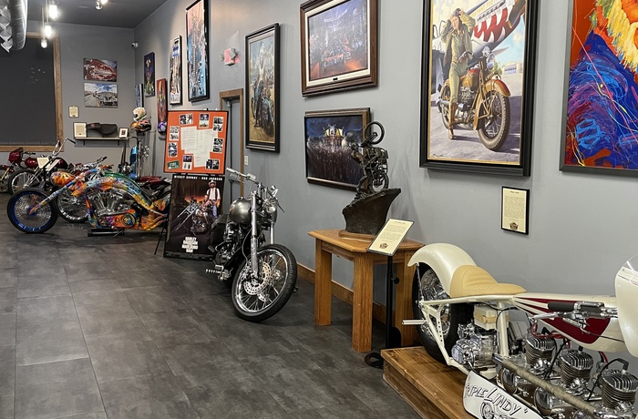 Udstilling i Sturgis Motorcycle Museum & Hall of Fame i South Dakota - USA
