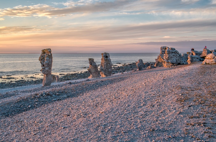 Rauker på Fårö, Gotland i Sydsverige