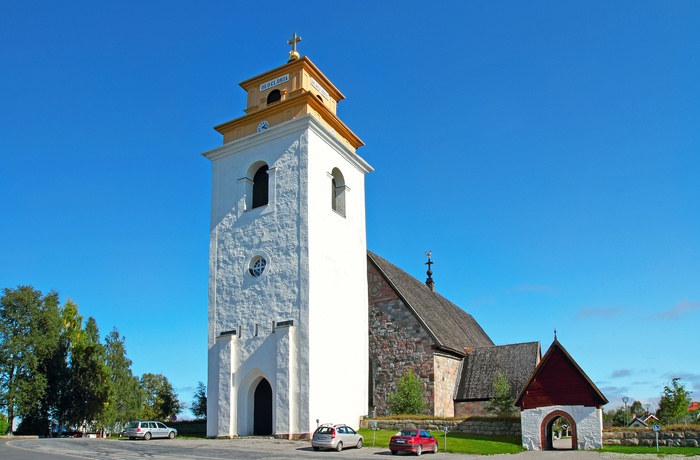 Kirken i Kirkestad Gammelstad ved Luleå i det nordlige Sverige