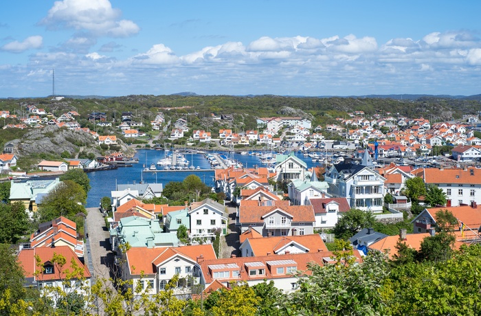 Marstrand set fra Carlstens fæstningen, Sverige