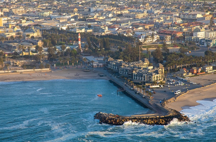 Luftfoto af Swakopmund, Namibia