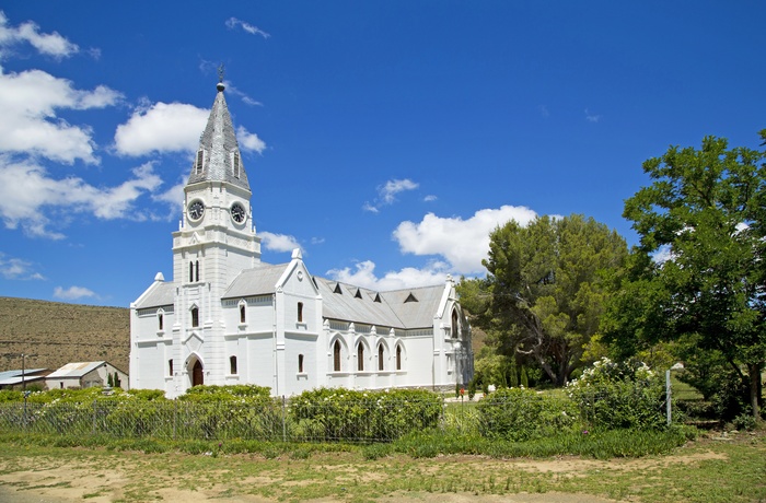 Kirken i landsbyen Nieu Bethesda i Sydafrika