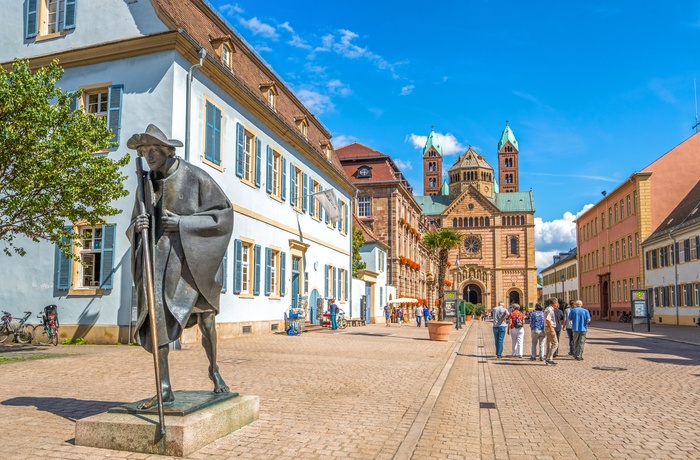 Gågaden til Speyer domkirke - Sydtyskland