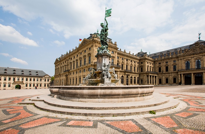 Barokslottet Würzburger Residenz i Sydtyskland