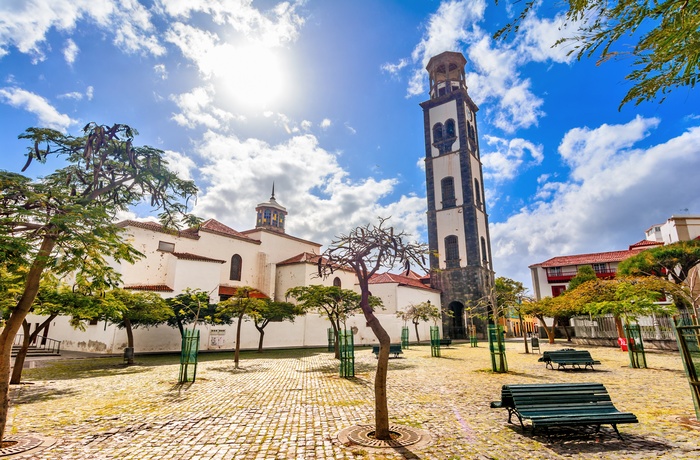 Kirke i den gamle bydel i Santa Cruz på Tenerife, Spanien