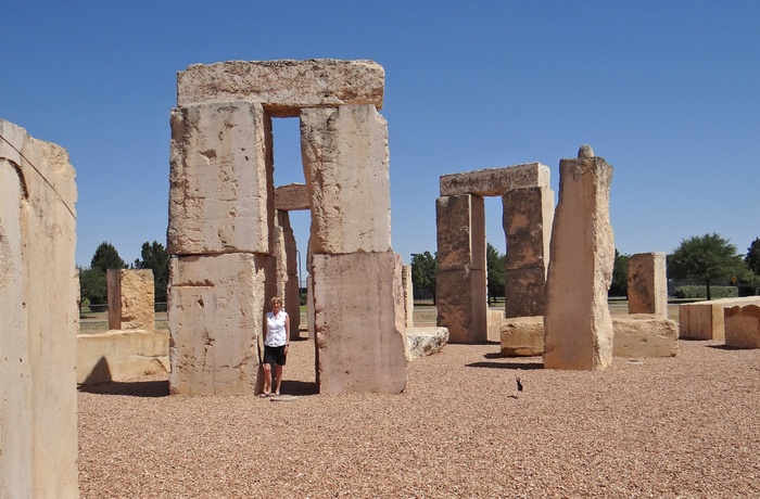 Kopi af Stonehenge i byen Odessa i Texas, USA