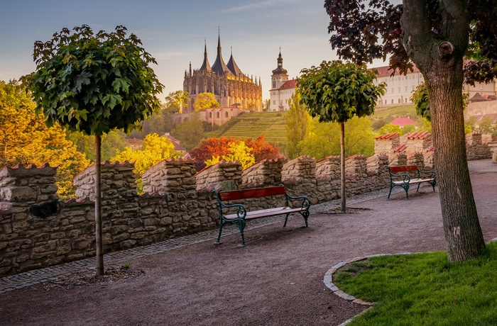 St. Barbara i kulturbyen Kutna Hora i Tjekkiet 