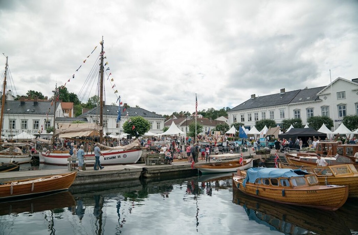 Træbåde i Risør, Norge - Foto Alexander Benjaminsen-VisitNorway