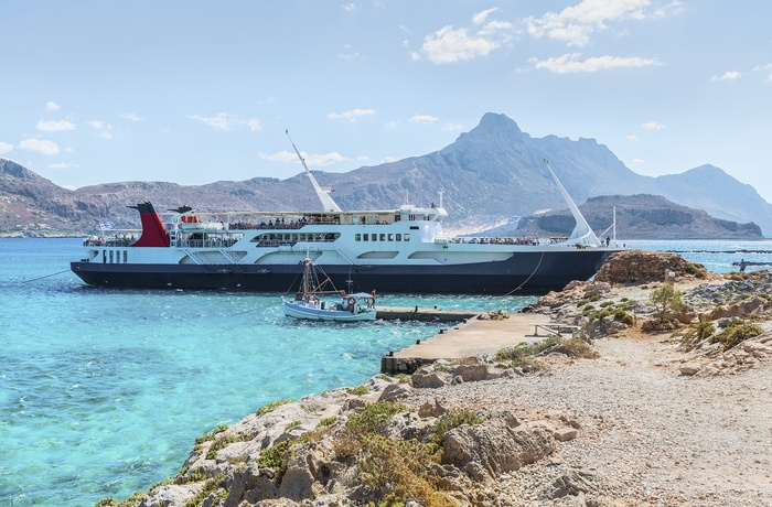 Turbåd ved Gramvousa-øen ved Kreta - Grækenland