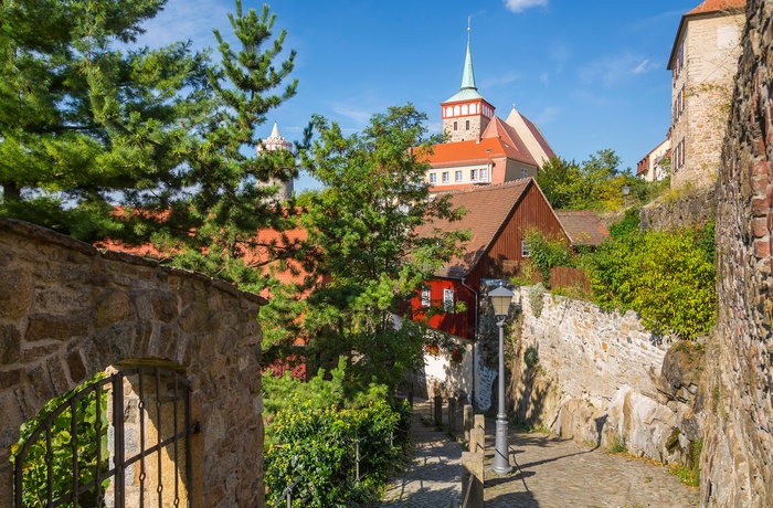 Stemning i Bautzen gamle bydel - sorbernes hovedstad i Tyskland