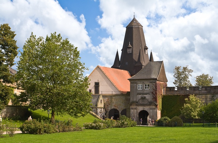 Middelalderborgen Burg Bentheim i Nordtyskland