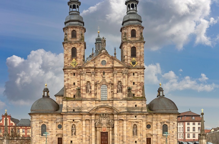 Den gotiske katedral i byen Fulda, Midttyskland