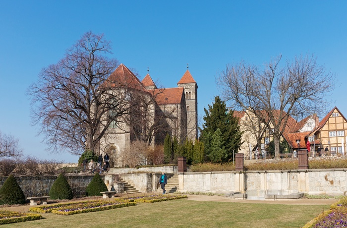 Stiftskirche St. Servatii i Quedlinburg, Harzen i Tyskland