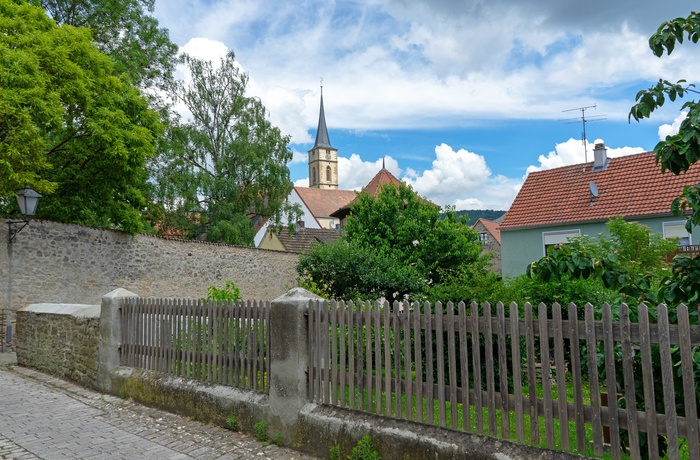 Byen Iphofen i Bayern - Tyskland