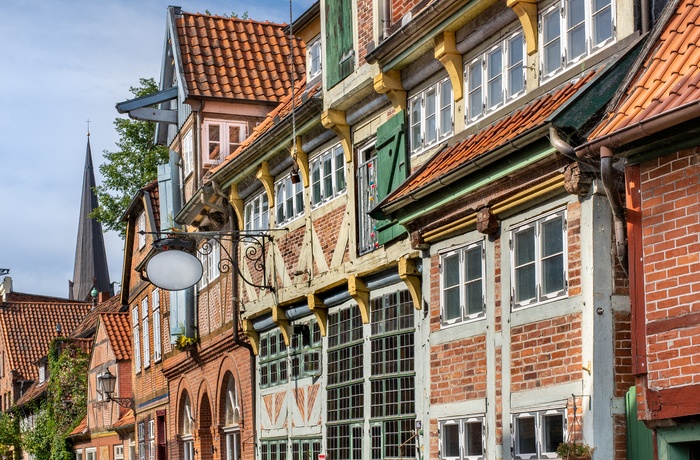 Gamle bygninger i Lauenburg, Nordtyskland