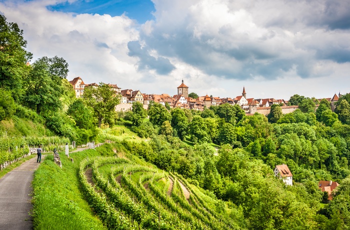 Byen Rothenburg ob der Tauber i Sydtyskland