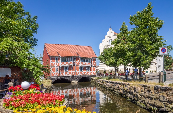 Havnebyen Wismar i Nordtyskland