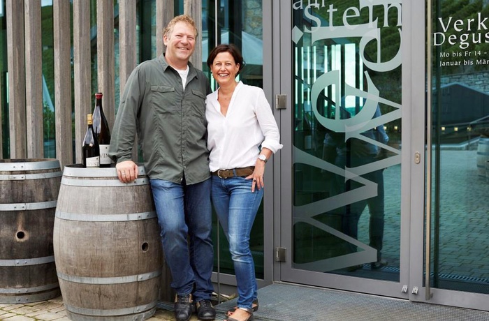 Ejerne Sandra og Ludwig af Weingut am Stein i Würzburg, Tyskland - Foto: Ludwig Knoll, Weingut am Stein