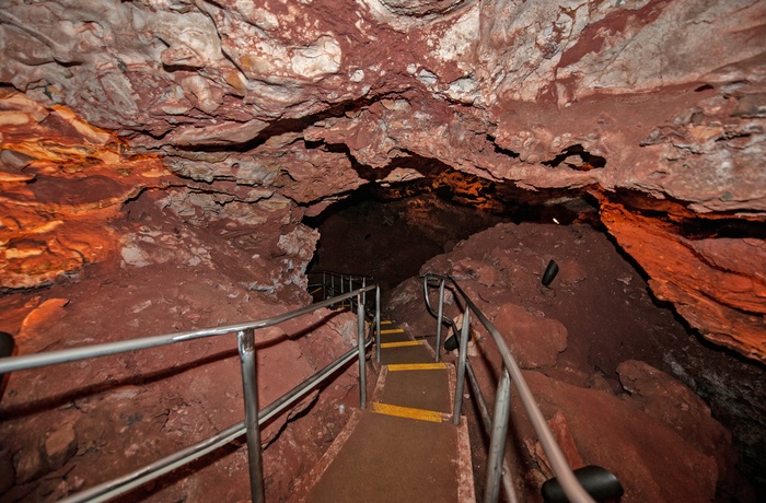 Nedgang til hule i Wind Cave National Park, South Dakota i USA