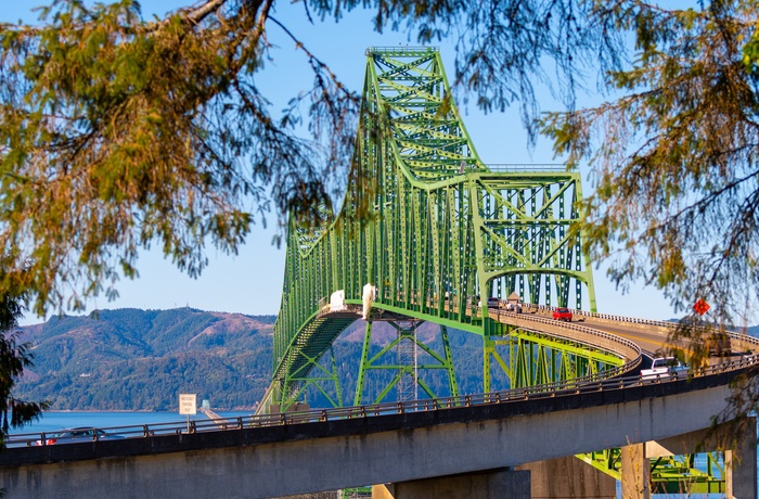 Astoria Megler Bridge - bro over Colorado floden mellem Oregon og Washington - USA