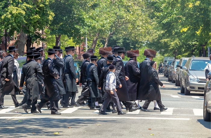 Det jødiske kvarter i Williamsburg, Brooklyn New York