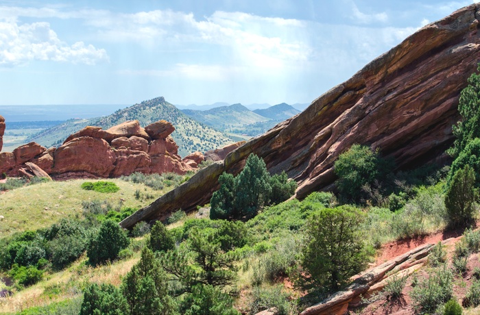 Røde klipper ved Red Rocks, Colorado 