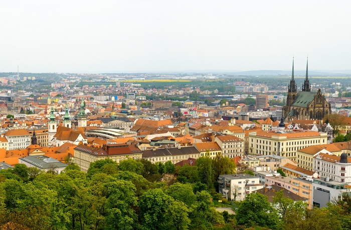 Udsigt over Brno fra Spilberk slot