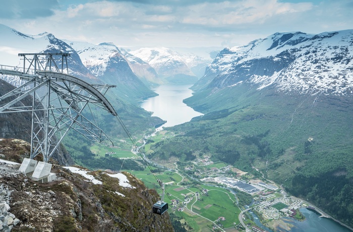 Udsigt fra toppen af Loen Skylift Foto Bård Basberg