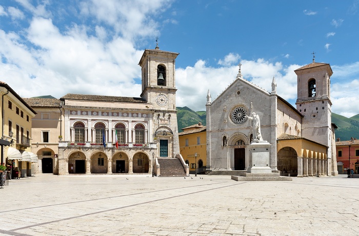 San Benedetto kirken i Norcia, Umbrien