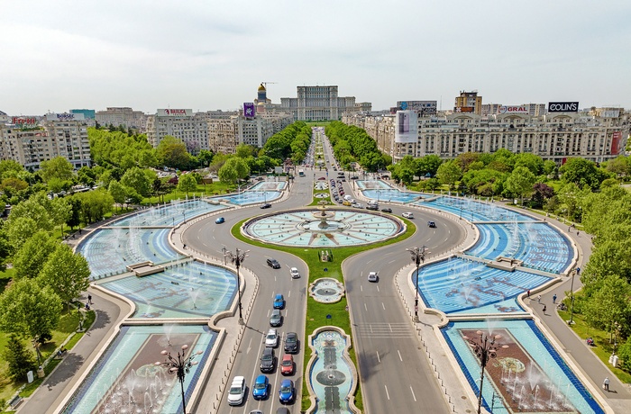 Unirii Square i Bukarest i Rumænien
